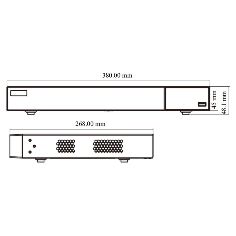 16-канальний IP-відеореєстратор 16Mp TVT TD-3316H2-B2-B (192-192)