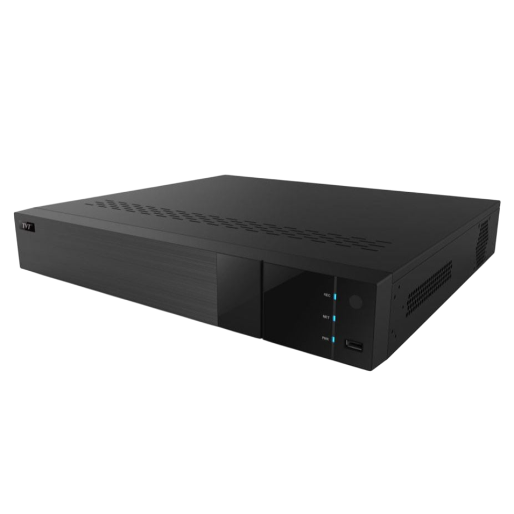 32-канальний IP-відеореєстратор 12Mp TVT TD-3332H4-16P-B2(320-256) з 16 портами PoE