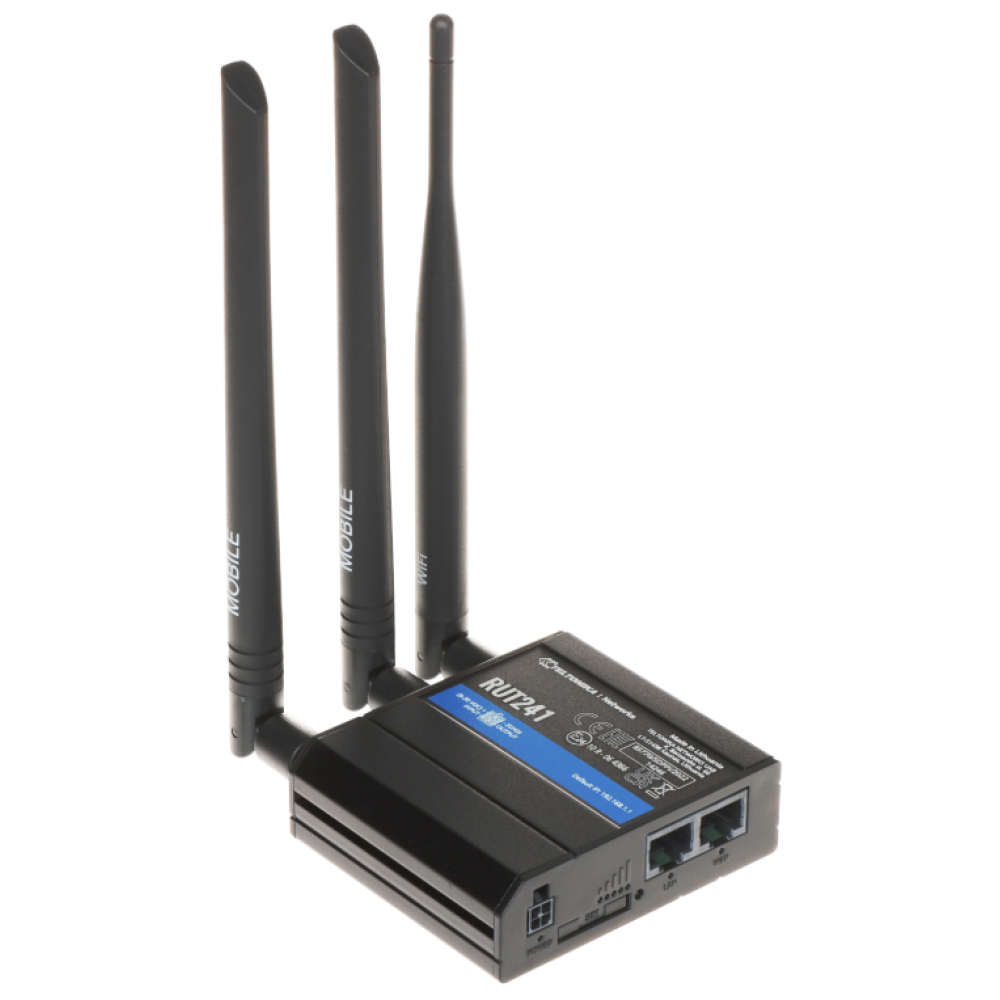 Промышленный сотовый маршрутизатор Teltonika RUT241 c 4G LTE, Wi-Fi, eSIM