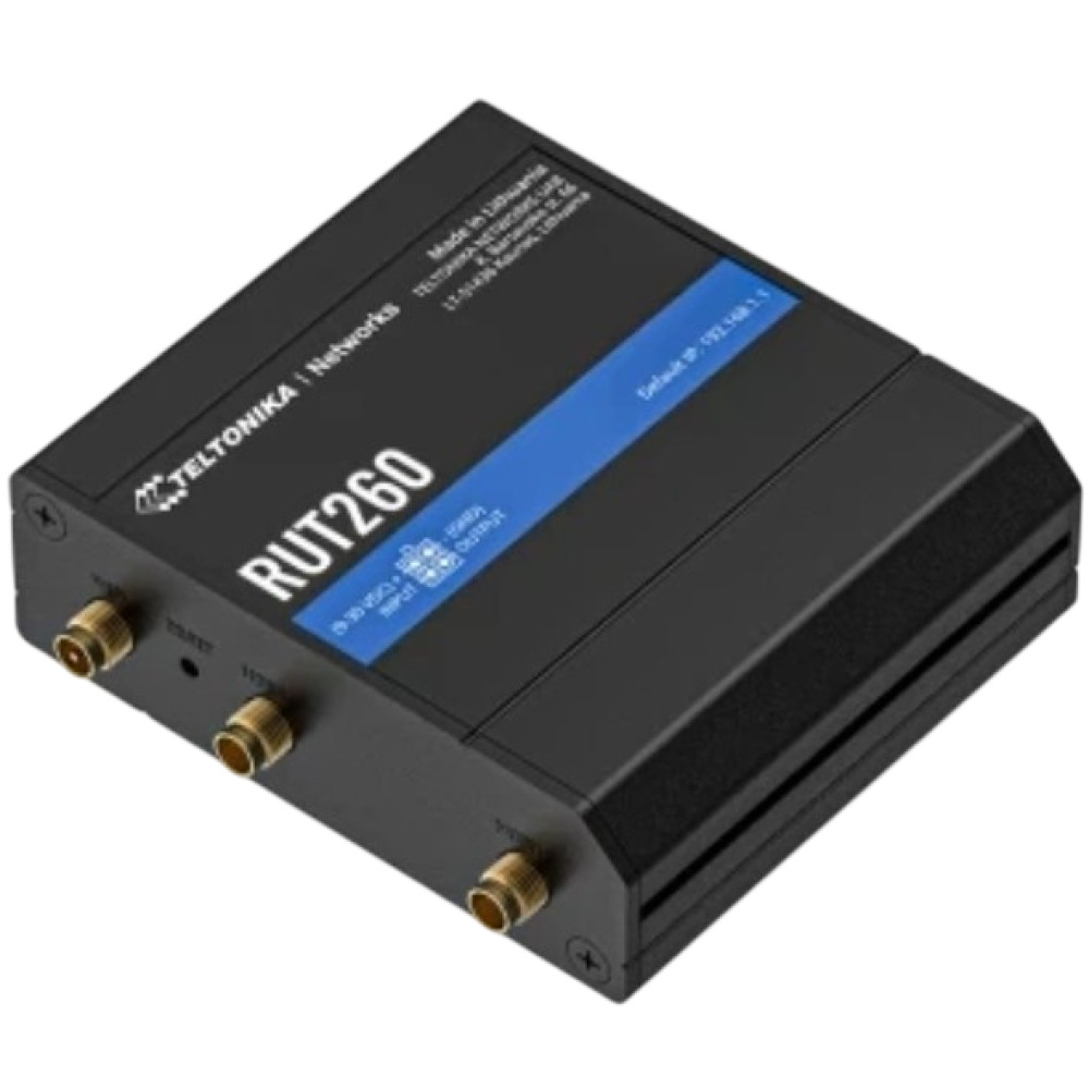 Промышленный сотовый маршрутизатор Teltonika RUT260 c 4G LTE, Wi-Fi