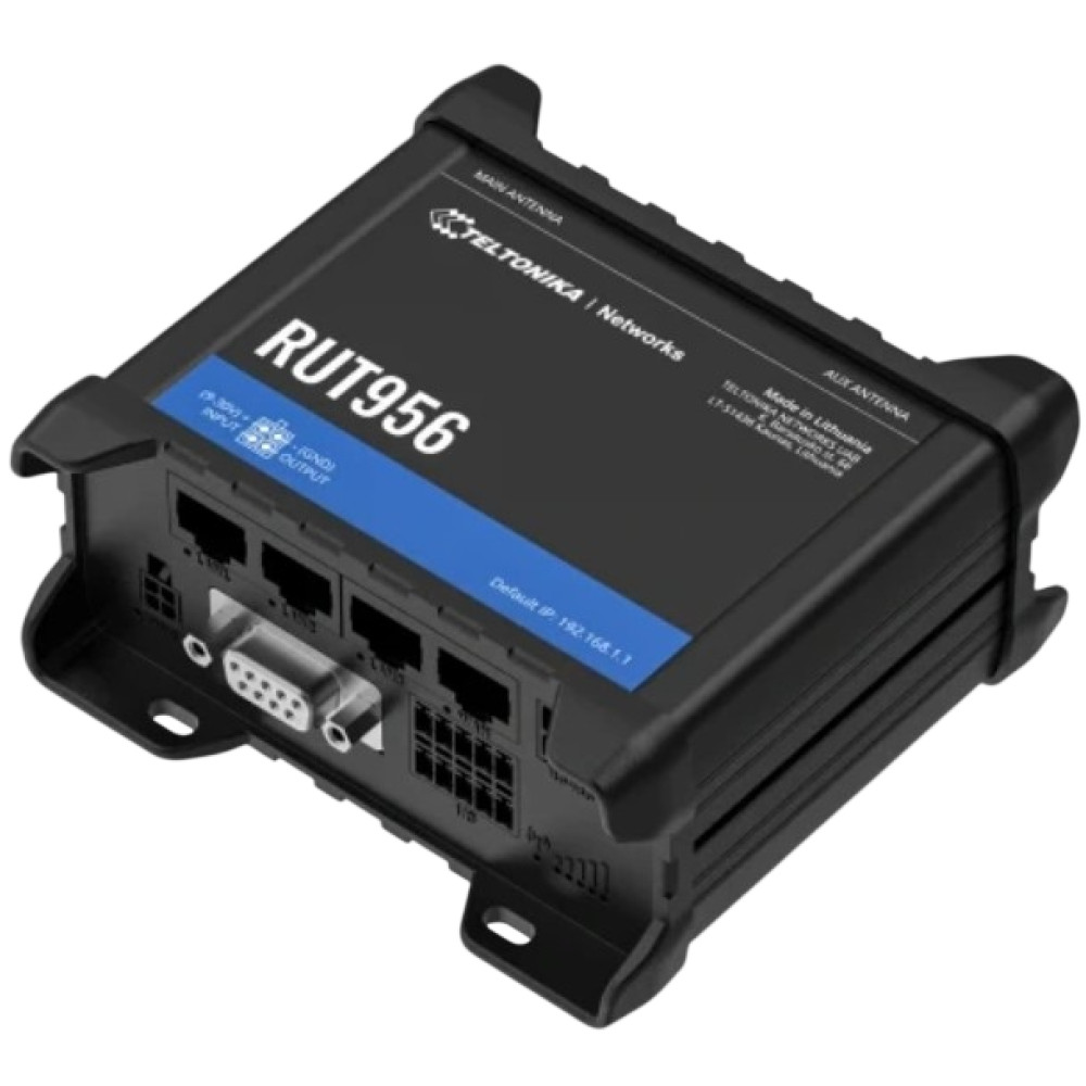 Промисловий стільниковий маршрутизатор Teltonika RUT956 з 4G LTE, Wi-Fi, RS-232, RS-485