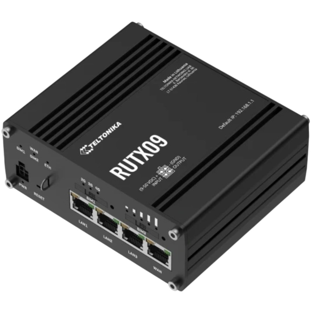 Промышленный сотовый маршрутизатор Teltonika RUTX09 IoT c 4G LTE, Wi-Fi