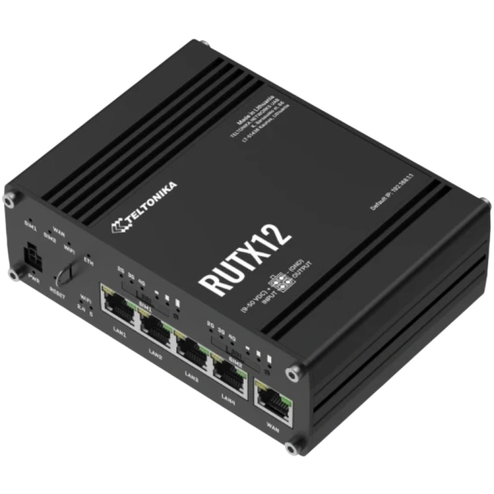 Промисловий стільниковий маршрутизатор Teltonika RUTX12