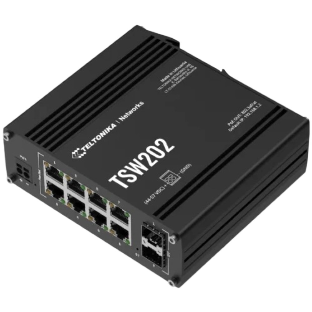 8-портовий Teltonika TSW202 PoE+ керований