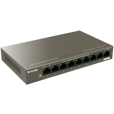 Коммутатор Tenda TEF1109P-8-63W неуправляемый