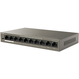10-портовий комутатор Tenda TEF1110P-8-63W некерований