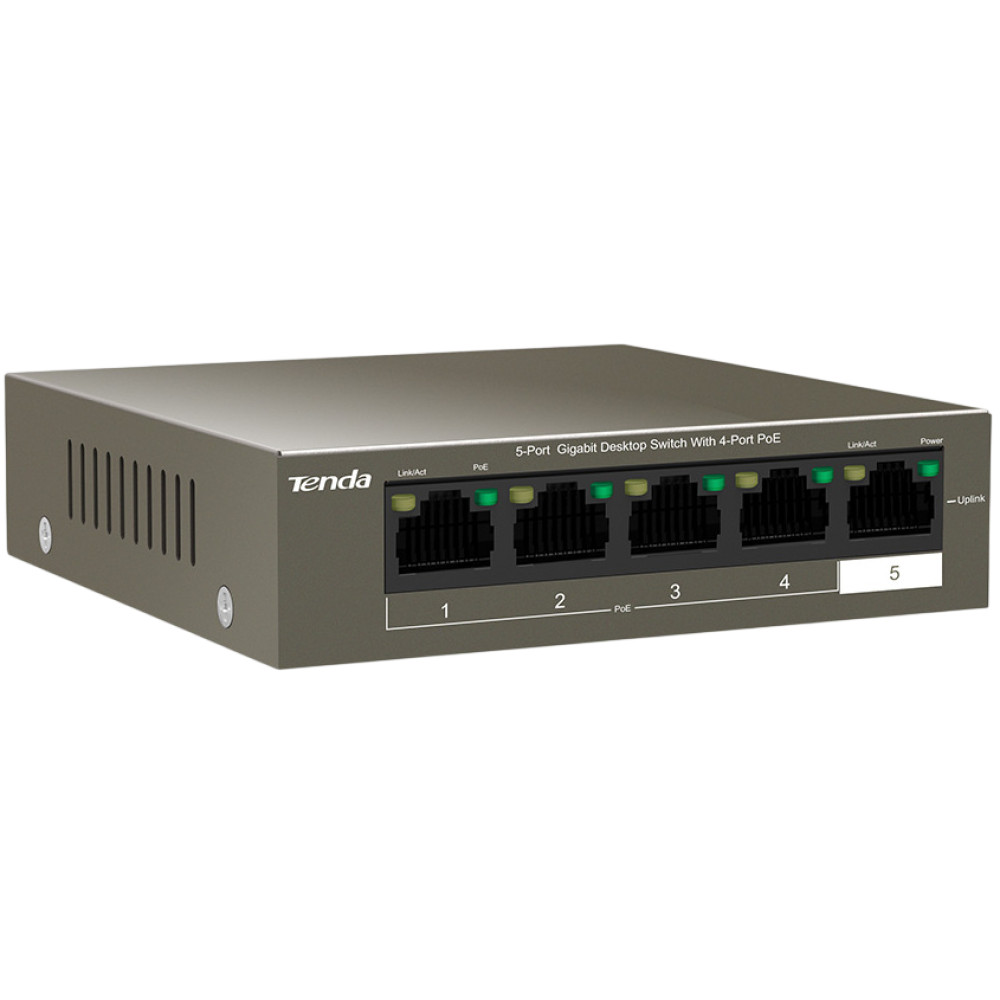 Комутатор Tenda TEG1105P-4-63W некерований