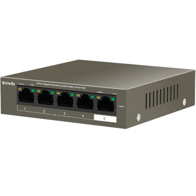 Комутатор Tenda TEG1105P-4-63W некерований