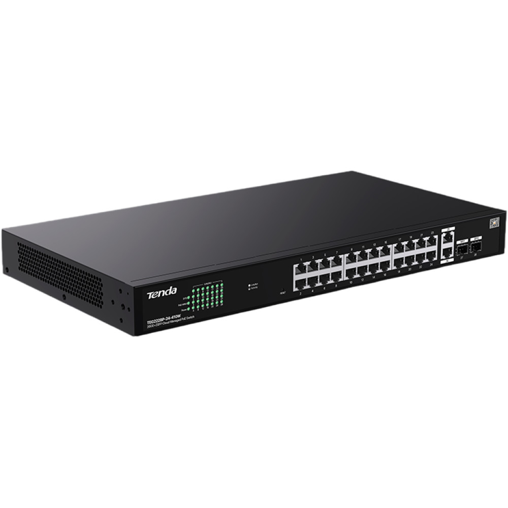 Комутатор Tenda TEG2228P-24-410W керований