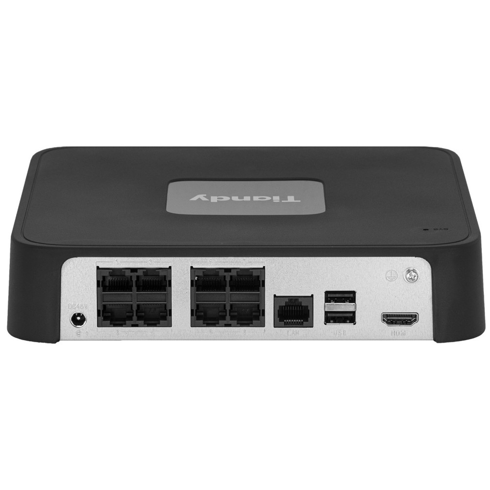8-канальный NVR-видеорегистратор Tiandy TC-R3108 Spec: I/B/P4/C/Eu/L/S/V2.0