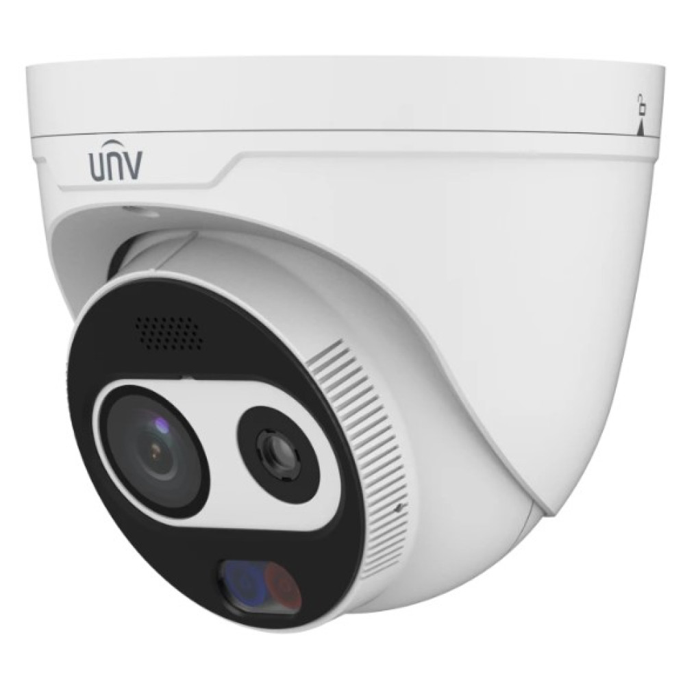 4 Мп тепловізійна IP-відеокамера Uniview TIC3612SA-F7-4F6AC-I1 White