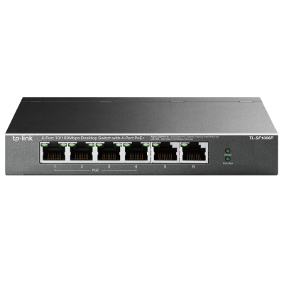 6-портовый PoE-коммутатор TP-Link TL-SF1006P неуправляемый