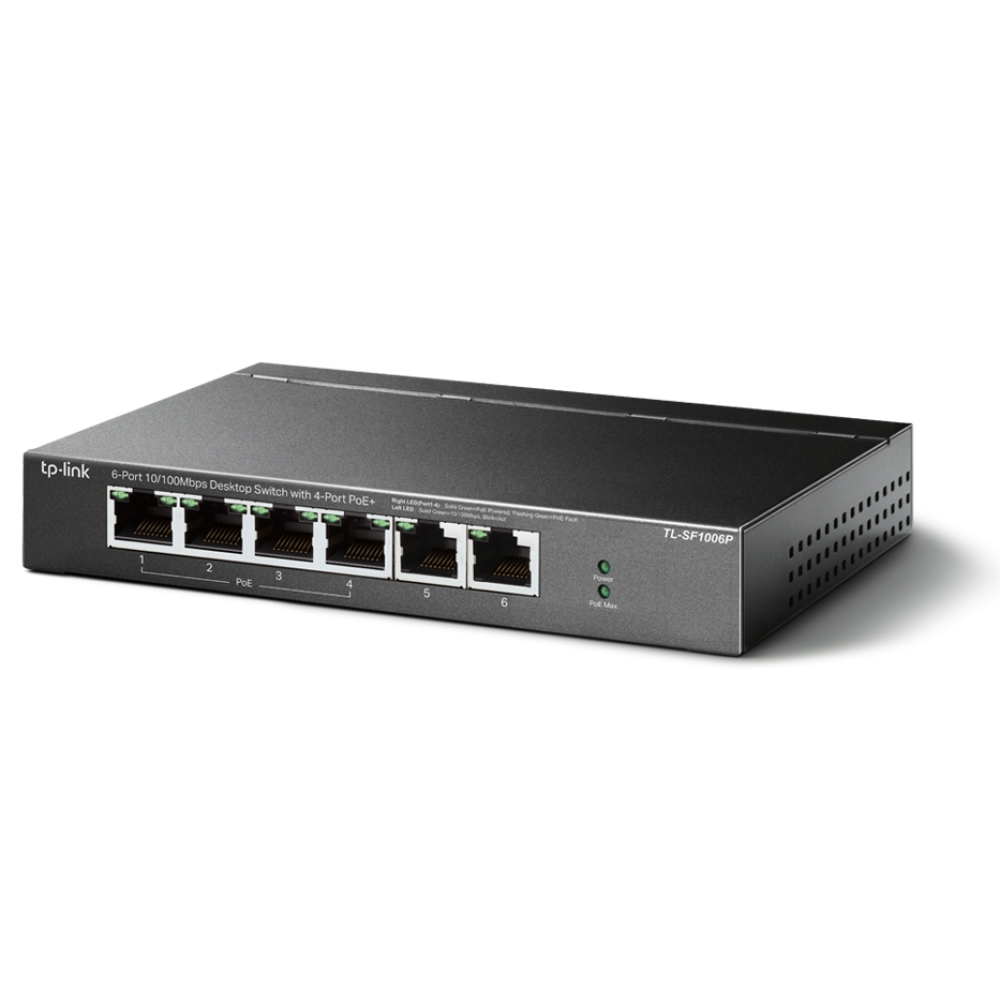 6-портовый PoE-коммутатор TP-Link TL-SF1006P неуправляемый