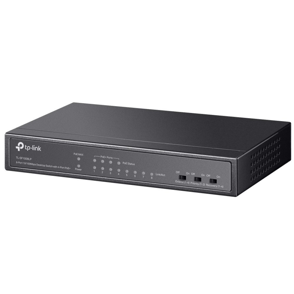 8-портовий PoE-комутатор TP-Link TL-SF1008LP некерований