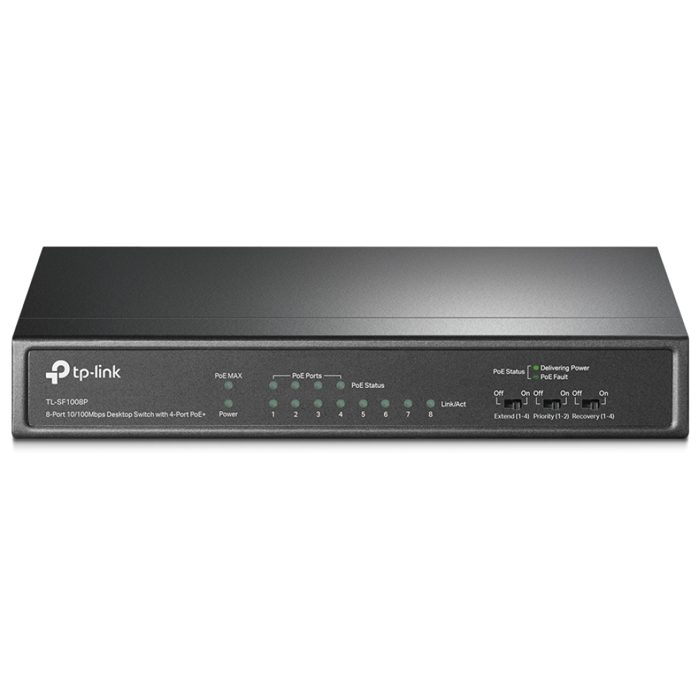 8-портовий PoE-комутатор TP-Link TL-SF1008P некерований
