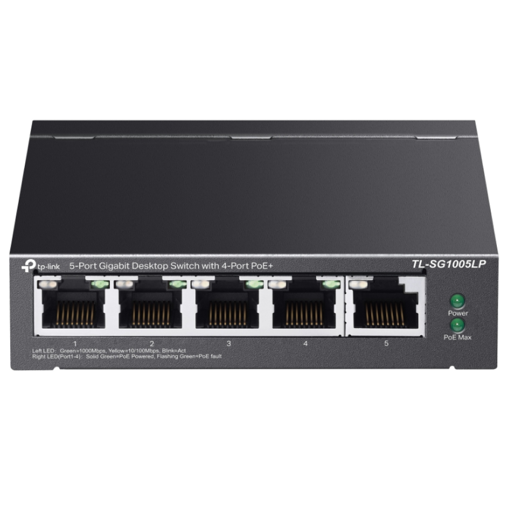 5-портовый PoE-коммутатор TP-Link TL-SG1005LP неуправляемый