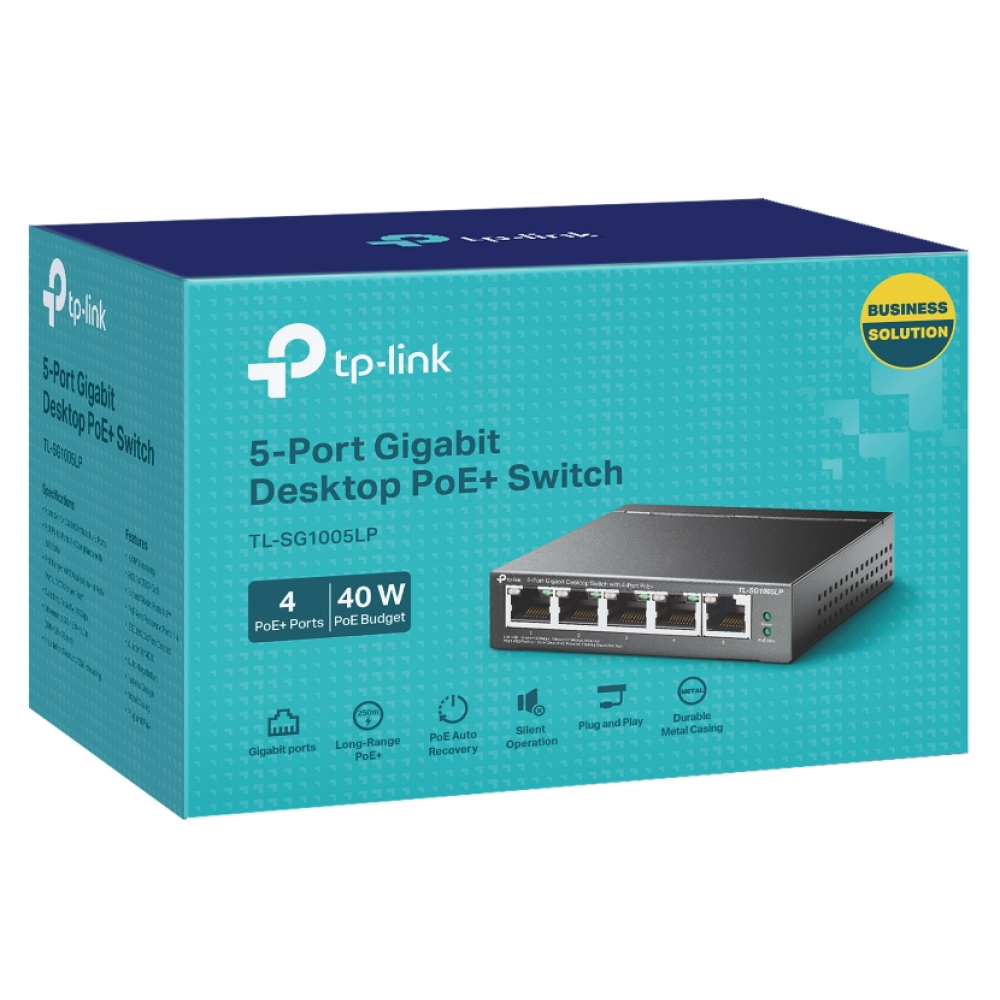 5-портовый PoE-коммутатор TP-Link TL-SG1005LP неуправляемый