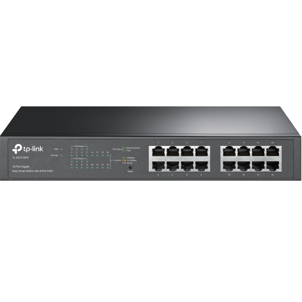 16-портовий PoE-комутатор TP-Link TL-SG1016PE керований