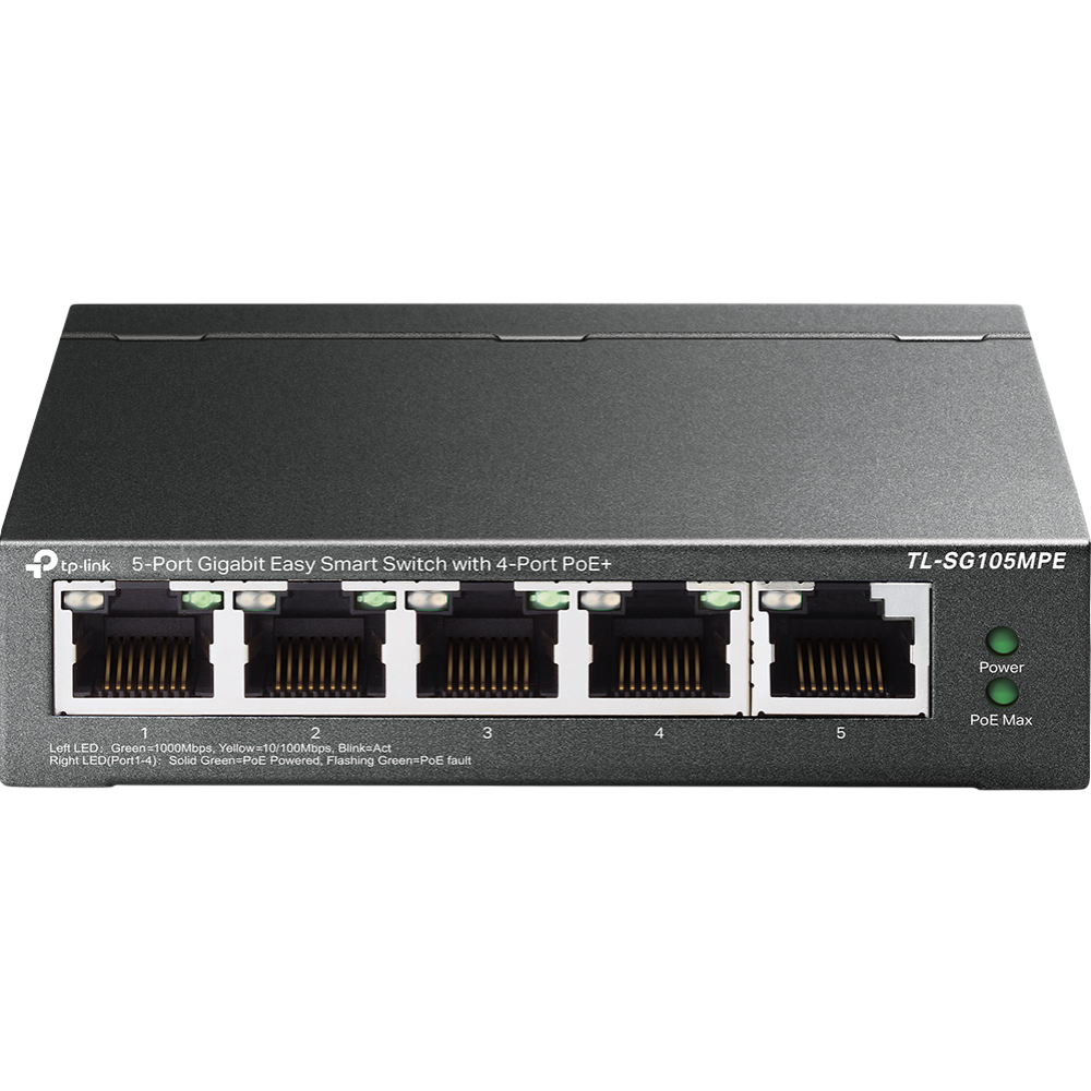 5-портовый PoE-коммутатор TP-Link TL-SG105MPE управляемый