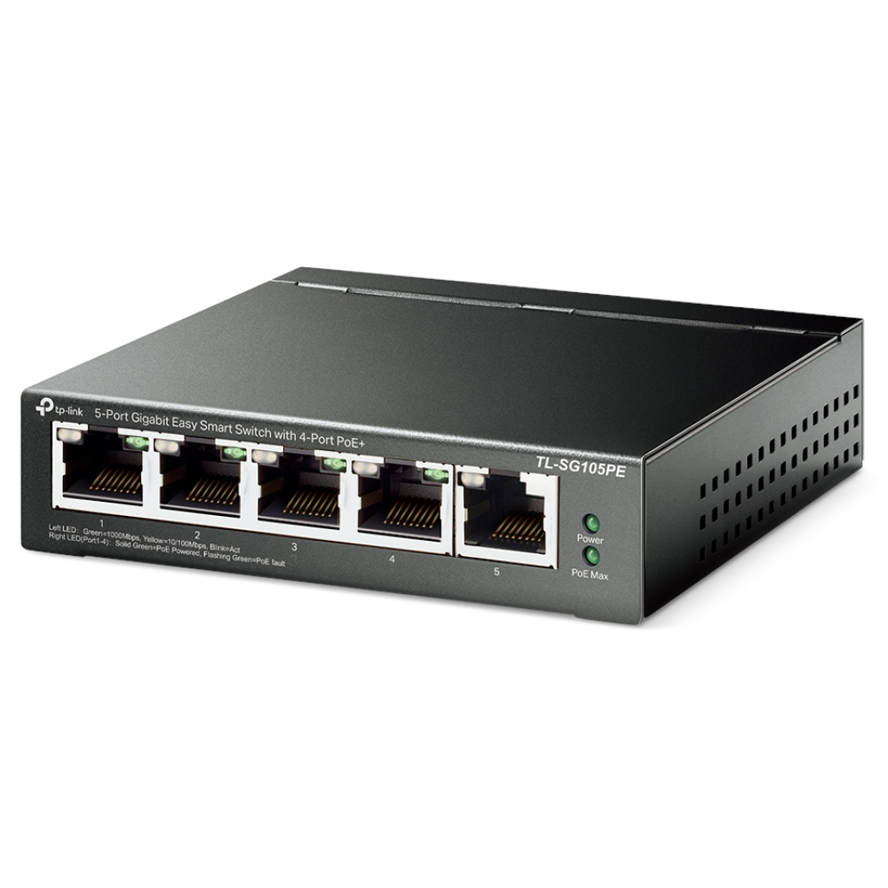 5-портовый PoE-коммутатор TP-Link TL-SG105PE