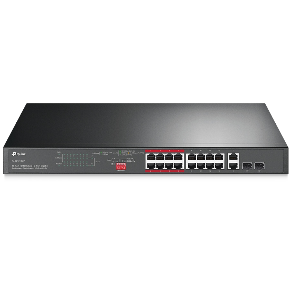 18-портовий PoE-комутатор TP-Link TL-SL1218MP некерований