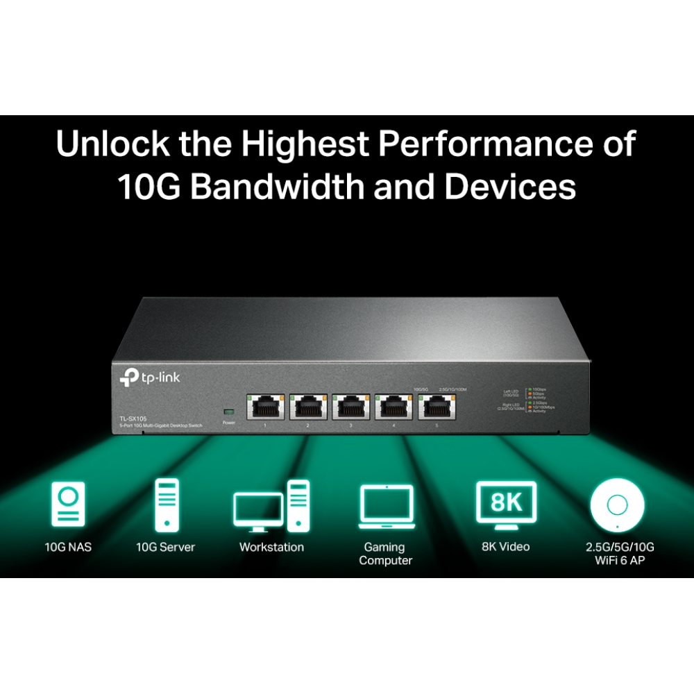 5-портовый коммутатор TP-Link TL-SX105 неуправляемый