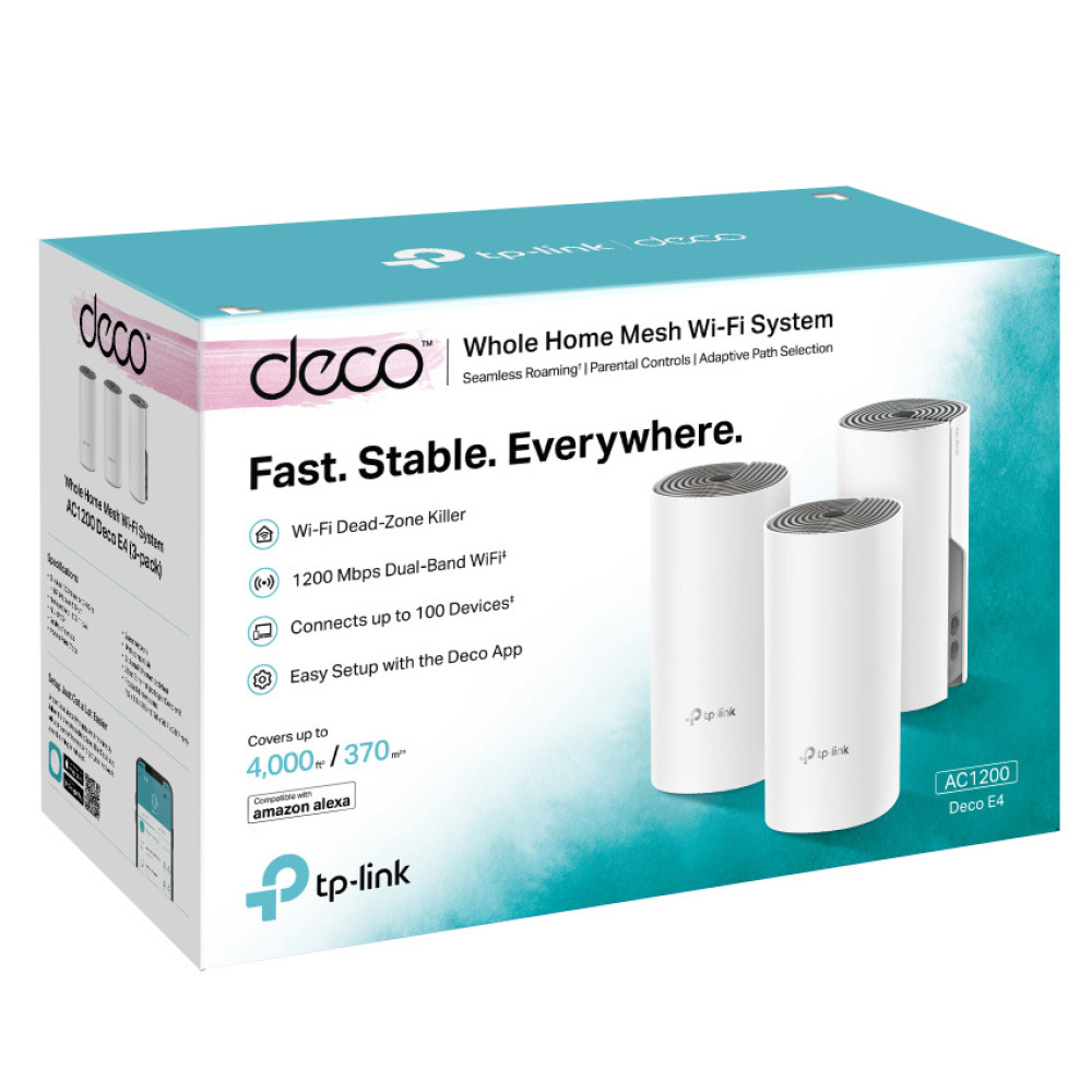 Wi-Fi Mesh-система TP-Link Deco E4 (3-pack)