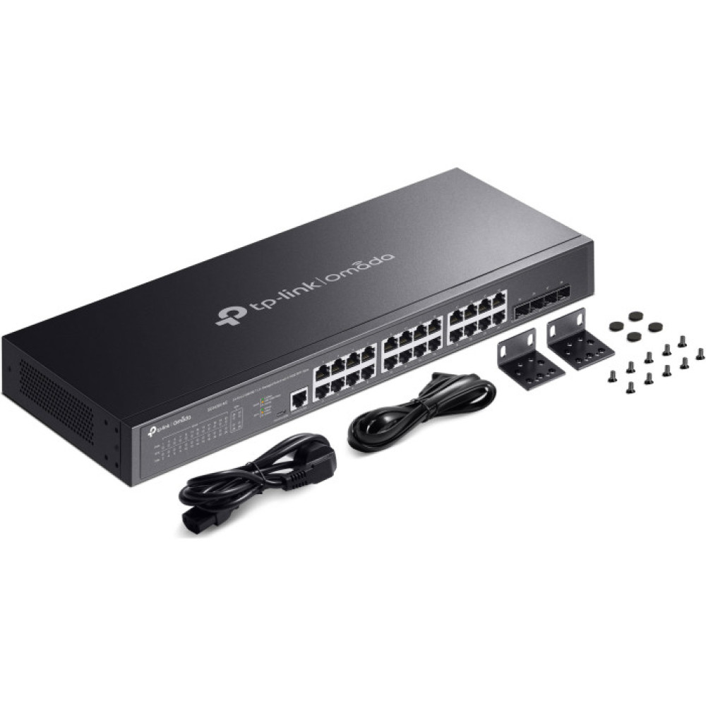 24-портовый коммутатор TP-Link Omada SG3428X-M2 управляемый