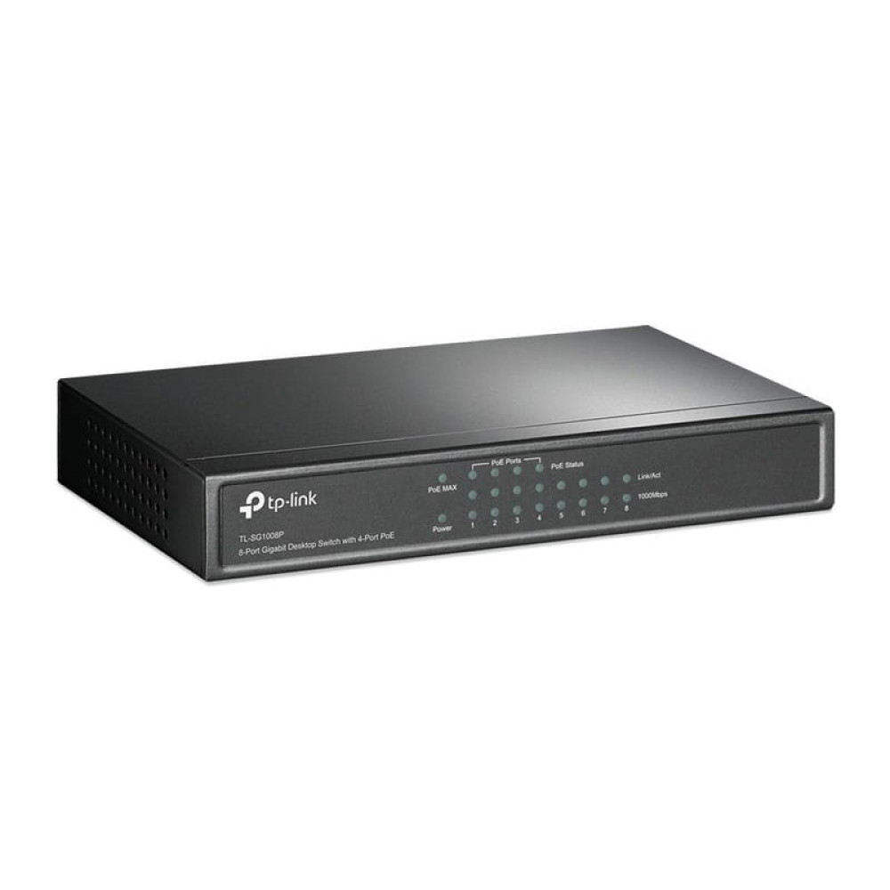 8-портовий PoE-комутатор TP-Link TL-SG1008P некерований