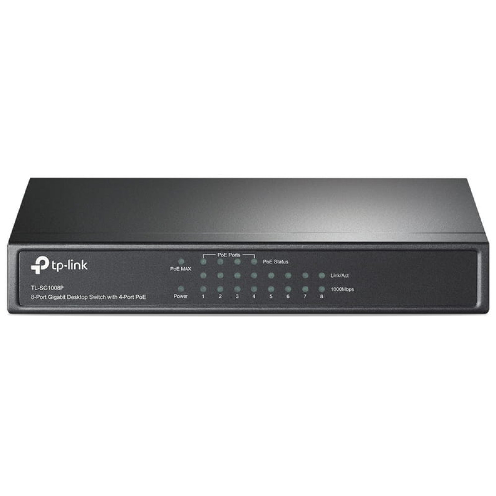 8-портовий PoE-комутатор TP-Link TL-SG1008P некерований