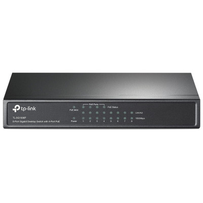 8-портовий PoE-комутатор TP-Link TL-SG1008P некерований