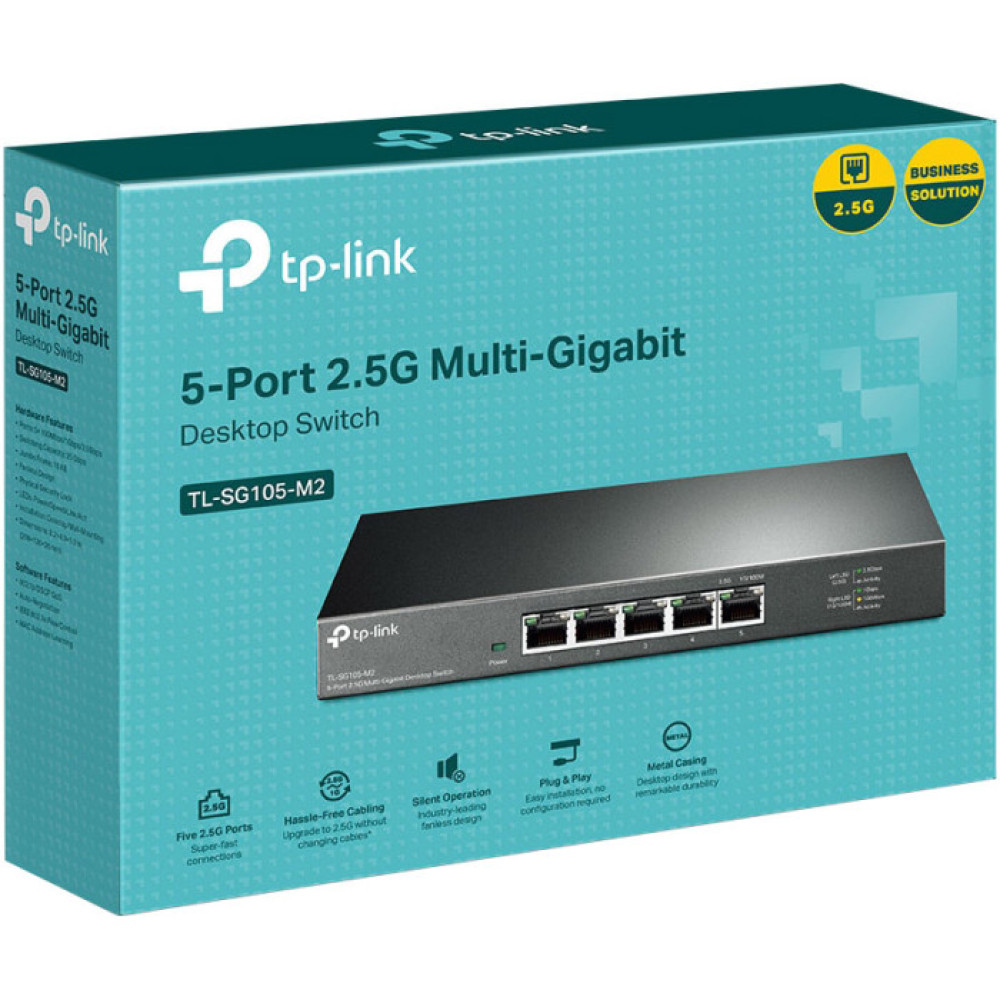 5-портовий комутатор TP-Link TL-SG105-M2 некерований