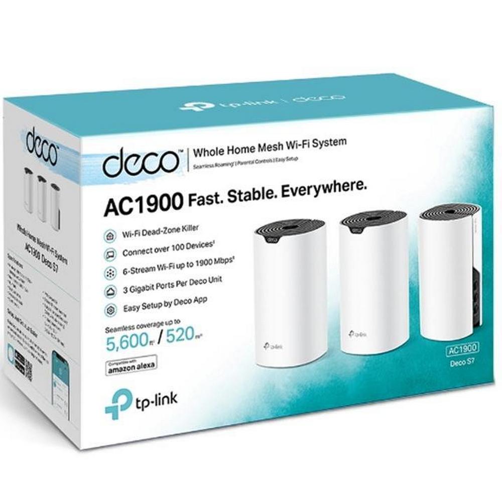 Комплект TP-Link Deco S7 (3-pack) з трьох Mesh Wi-Fi маршрутизаторів 