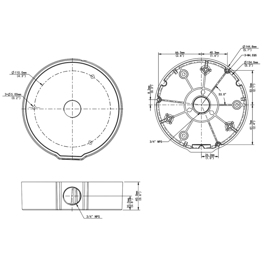Коммутационная коробка Uniview TR-JB04-C-IN