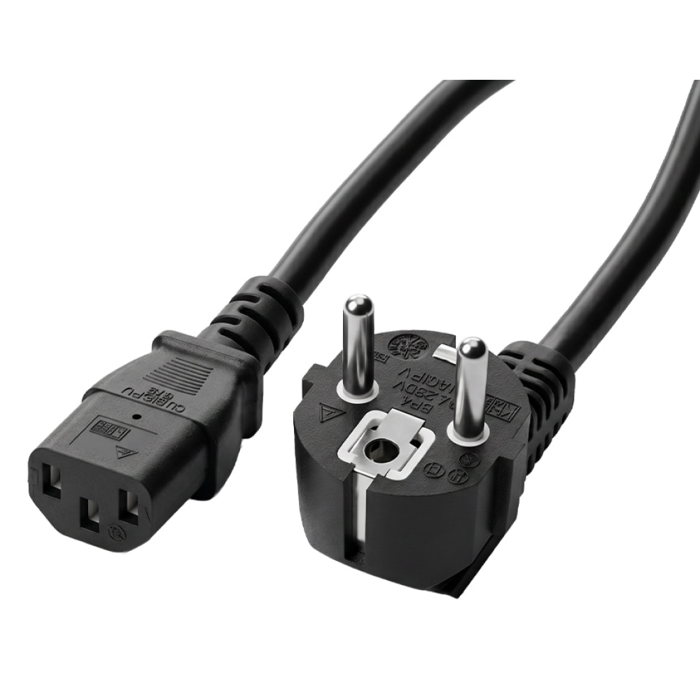 Кабель живлення Trinix C13-EU plug євророзетка 1.8м