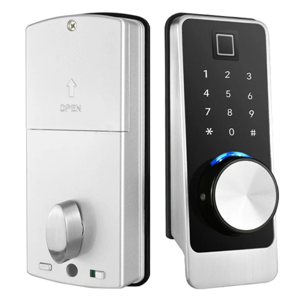 Замок биометрический автономный Trinix TRL-5203BTF Silver Left