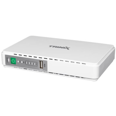 ДБЖ DC UPS Trinix TRX-MUPS-2512 (10000mAh) 5V/9V/12V/15V/24V/PoE, Li-ion 4*2.5Ah для роутера і медіаконвертера