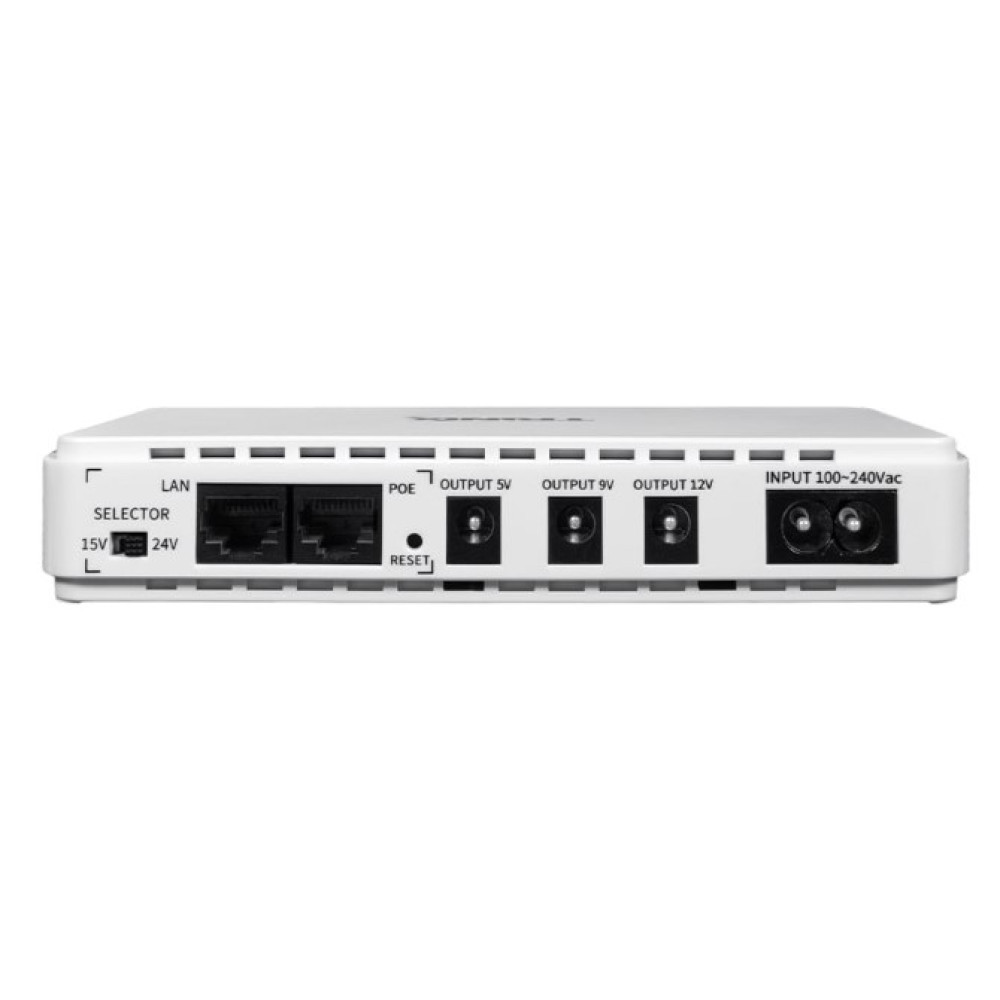 ДБЖ DC UPS Trinix TRX-MUPS-2512 (10000mAh) 5V/9V/12V/15V/24V/PoE, Li-ion 4*2.5Ah для роутера і медіаконвертера