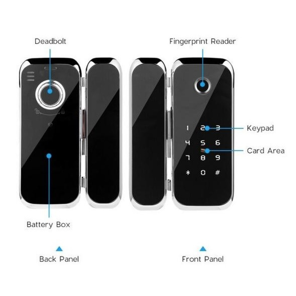 Розумний замок на скляні двері TTLOCK GLASS