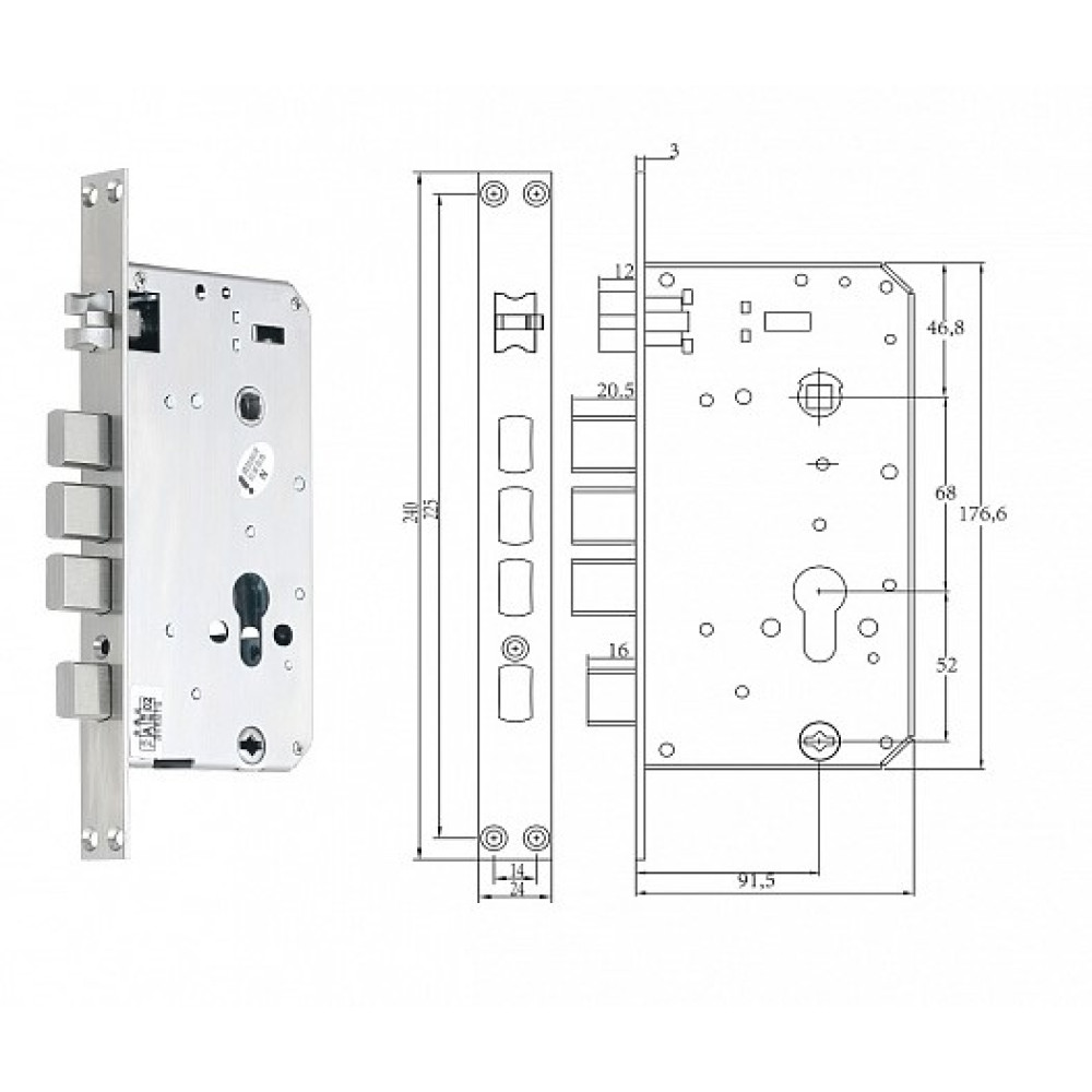 Биометрический замок TTLOCK ONIX WiFi (black)