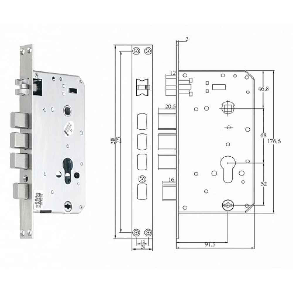 Біометричний замок TTLOCK ONIX WiFi (silver)