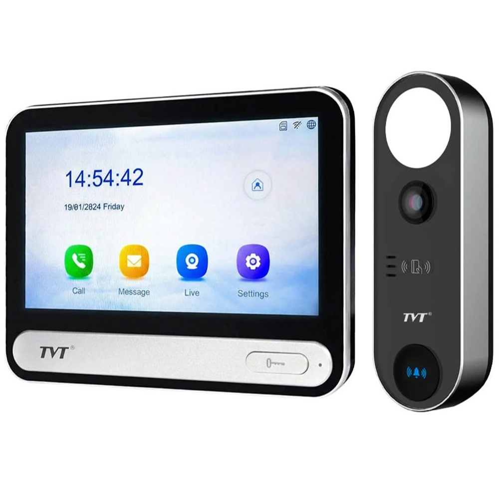 Комплект IP-видеодомофона с Wi-Fi TVT TE-KT6101-001 Black
