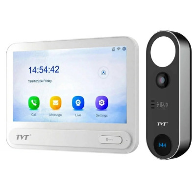 Комплект IP-відеодомофона з Wi-Fi TVT TE-KT6101-001 White