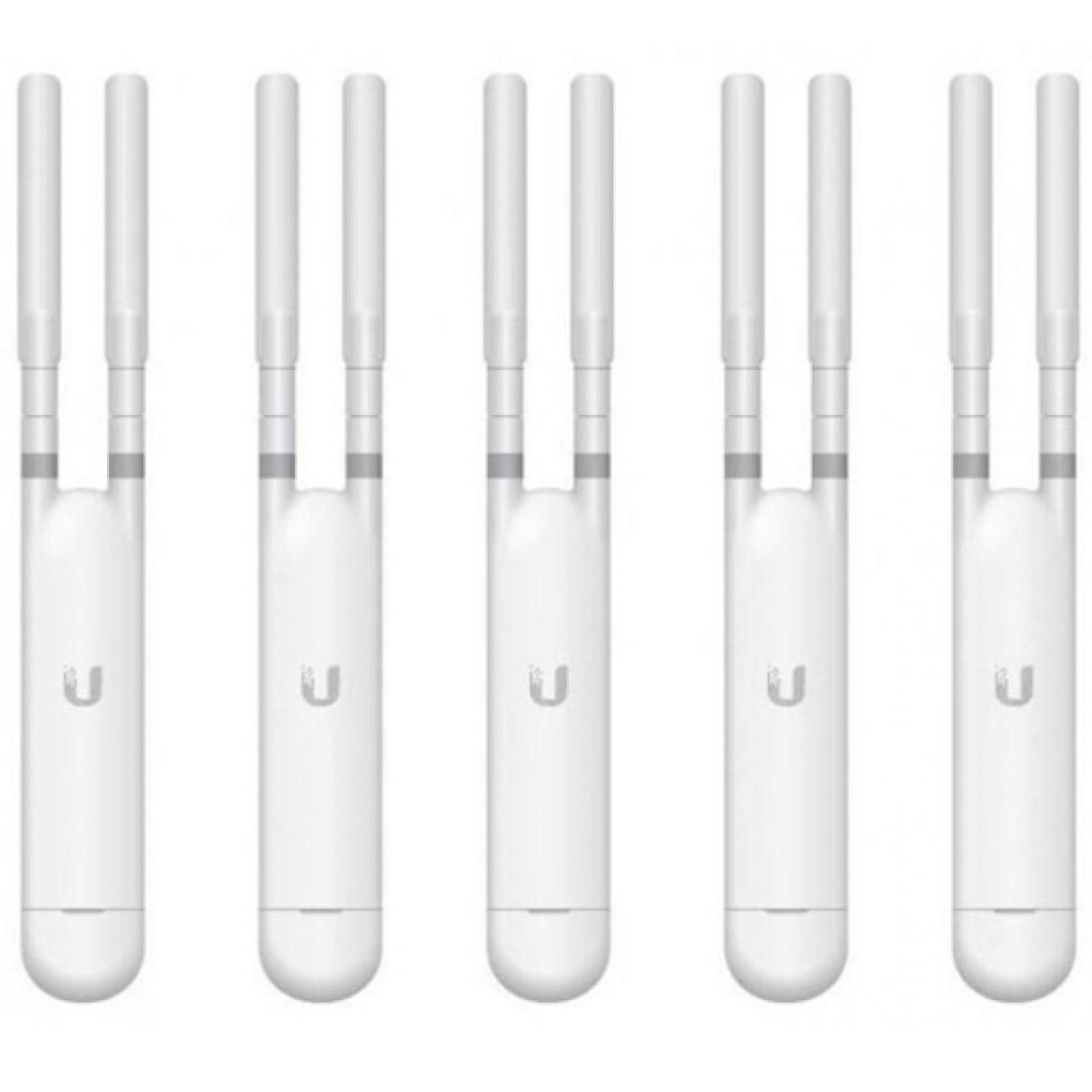 Точка доступа Ubiquiti UniFi UAP-AC-M-5 5-pack (AC1200, 2x2 MIMO, 1x10/100/1000 Mbps, PoE, MESH, без адаптеров питания)