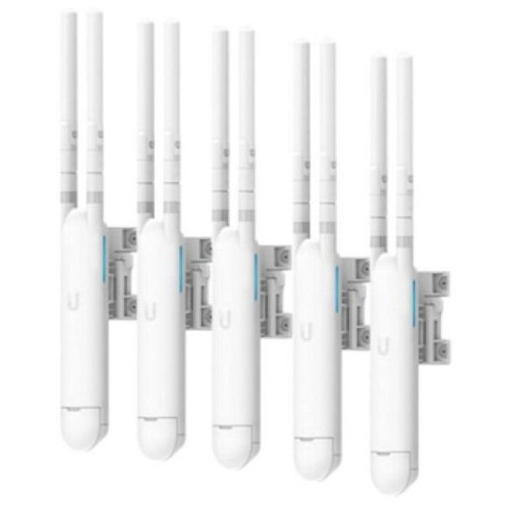 Точка доступа Ubiquiti UniFi UAP-AC-M-5 5-pack (AC1200, 2x2 MIMO, 1x10/100/1000 Mbps, PoE, MESH, без адаптеров питания)
