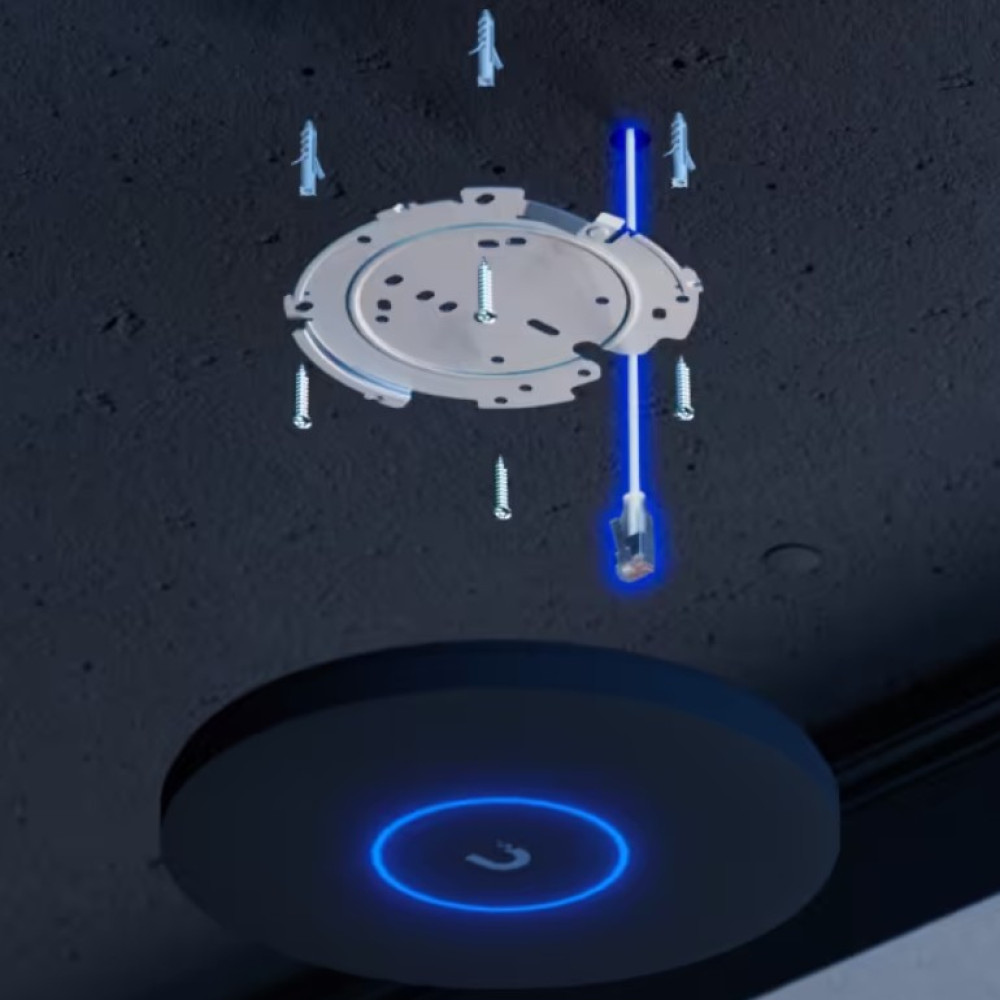 Точка доступа Ubiquiti UniFi U7 Pro XG Black (U7-PRO-XG-B)