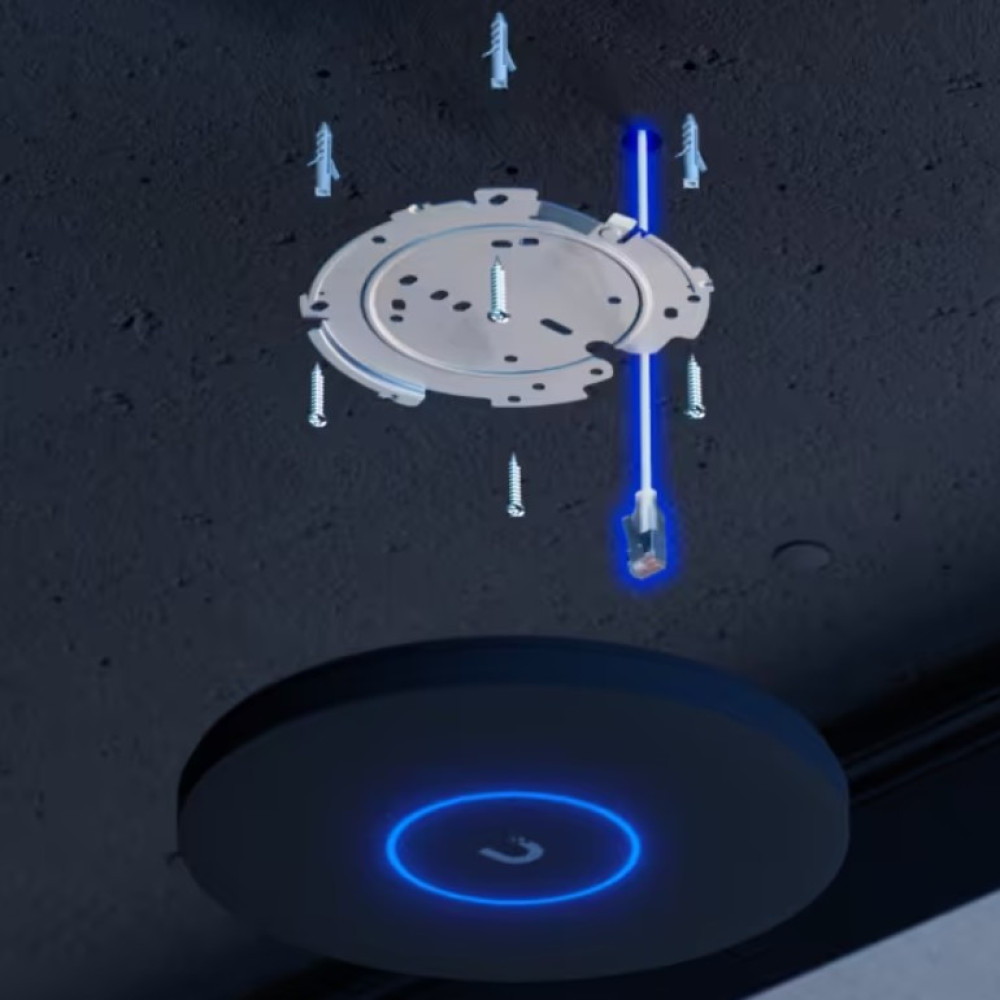 Точка доступа Ubiquiti UniFi U7 Pro XGS Black (U7-PRO-XGS-B)