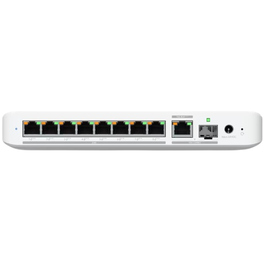 Коммутатор Ubiquiti UniFi Flex 2.5G PoE (USW-FLEX-2.5G-8-POE) управляемый уровнем 2