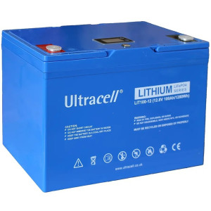 Аккумуляторная батарея Ultracell LiFePO4 12 (12.8) V 100 Ah/1280 W (1.28 kW) Grade A STANDARD