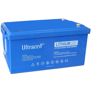 Аккумуляторная батарея Ultracell LiFePO4 24(25.6)V 100Ah/ 2560W(2.56kW) Grade A STANDARD